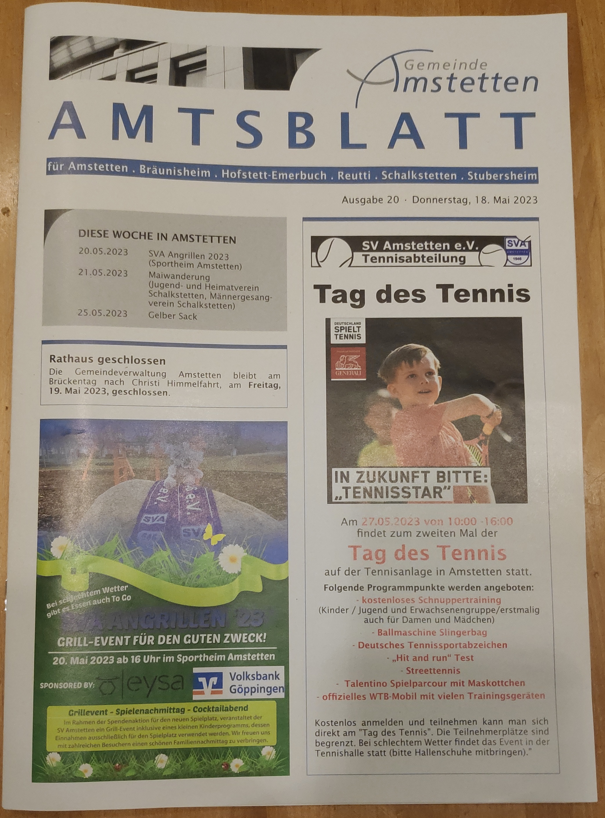 Tag des Tennis